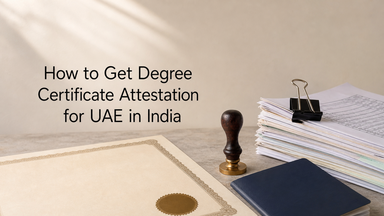 How to Get Degree Certificate Attestation for UAE in India